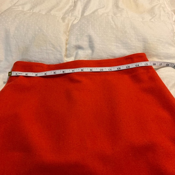J. Crew wool Pencil Skirt Red 6 - Picture 5 of 6